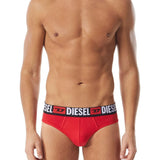 Pack de Tres Calzoncillos Diesel Slip Negro/Gris/Rojo - ECRU