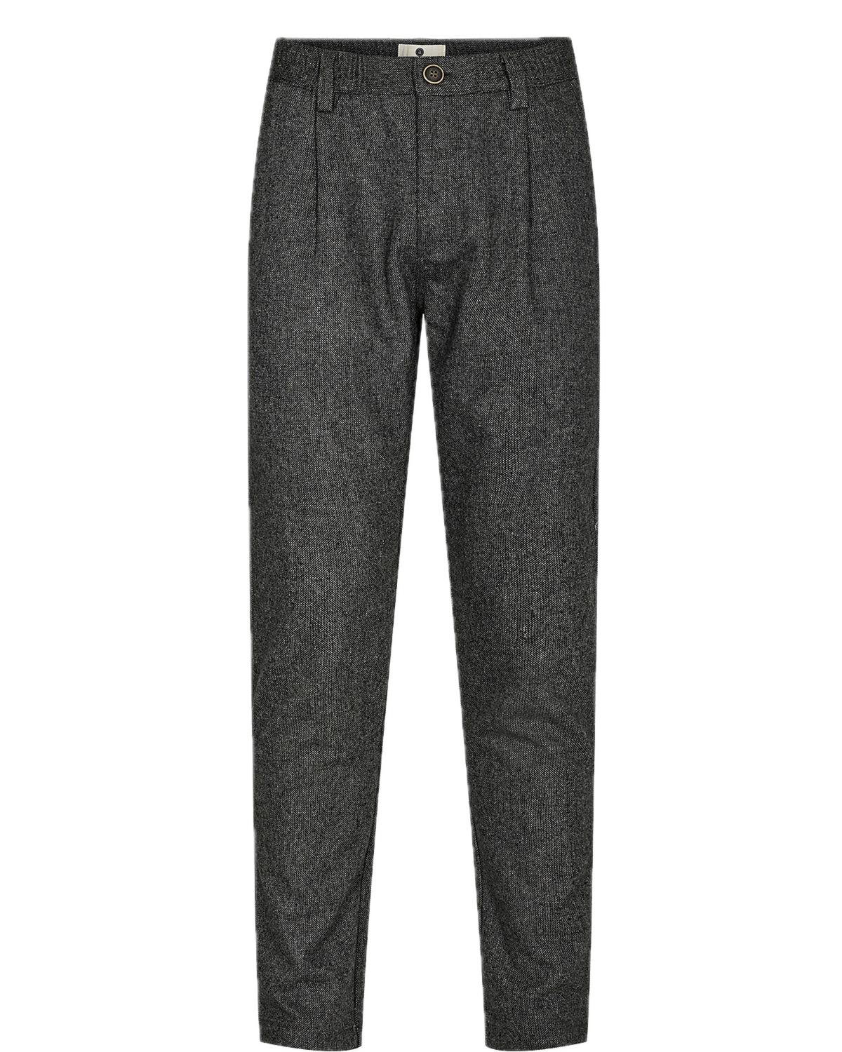 Pantalón Anerkjendt de Lana Pleat Dark Grey - ECRU