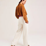 Pantalón CKS Roda White - ECRU