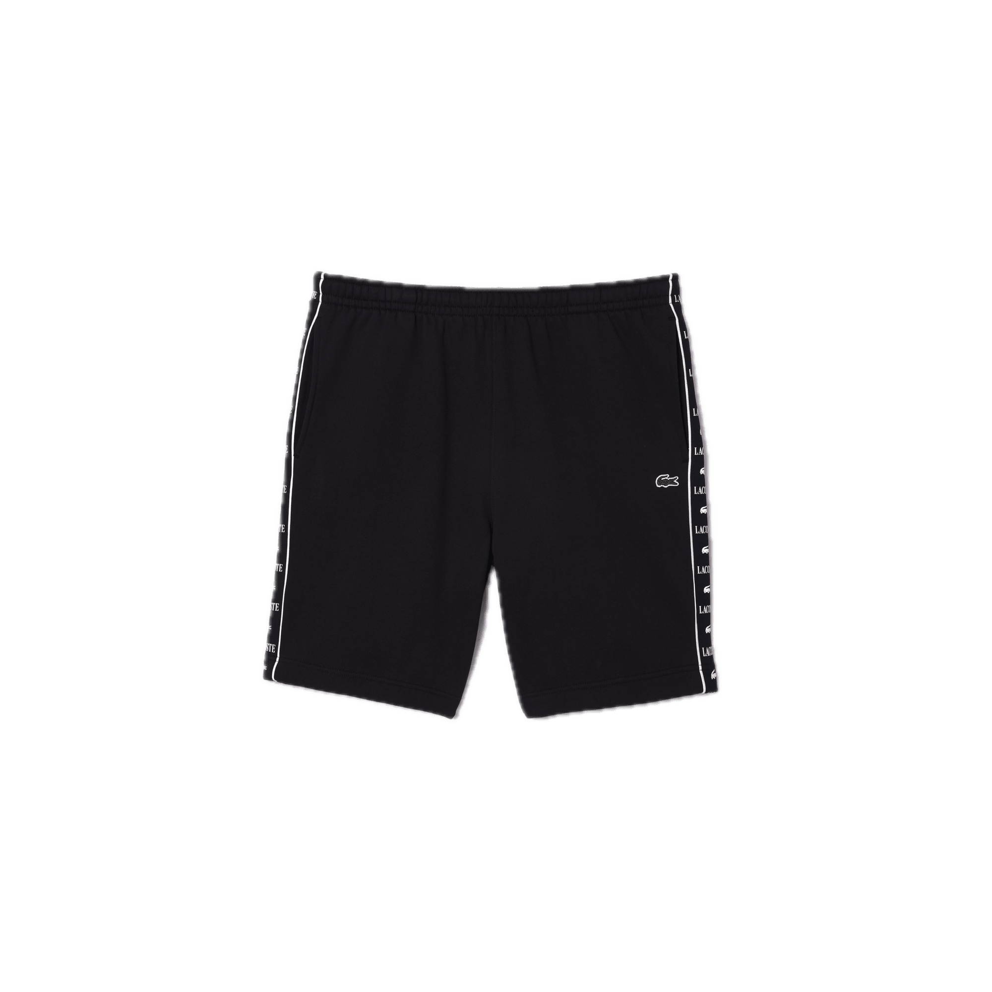 Pantalón corto de hombre Lacoste de felpa Negro - ECRU
