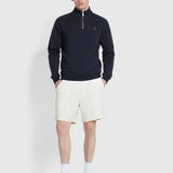 Pantalón Corto Farah con Cordón Redwald Waffle Ecru - ECRU