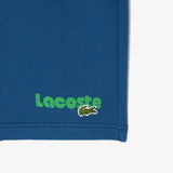 Pantalón Corto LACOSTE Jogger Efecto Lavado Azul - ECRU