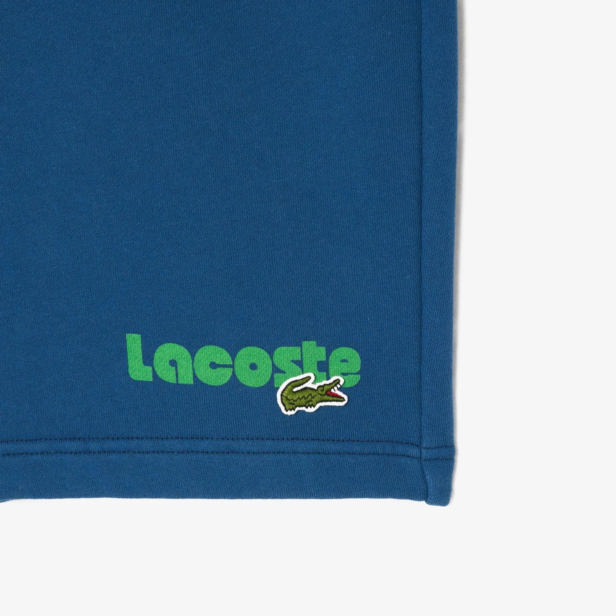 Pantalón Corto LACOSTE Jogger Efecto Lavado Azul - ECRU