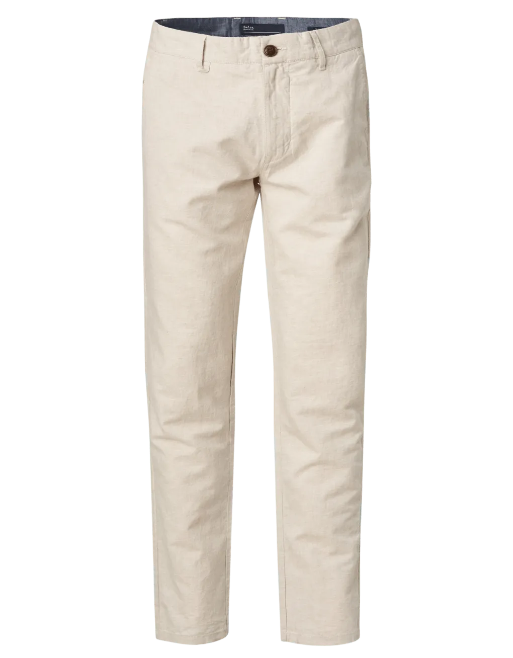Pantalón de Hombre Salsa de Lino Corte Slim - ECRU