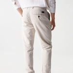Pantalón de Hombre Salsa de Lino Corte Slim - ECRU