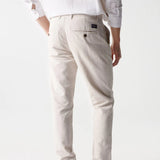 Pantalón de Hombre Salsa de Lino Corte Slim - ECRU