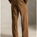 Pantalón Polo Ralph Lauren Wide-Leg Double-Knit Marrón — vista posterior