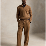 Pantalón Polo Ralph Lauren Wide-Leg Double-Knit Marrón — detalle y vista 3
