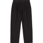 Pantalón EDMMOND STUDIOS David Pant Plain Black — vista frontal, fondo transparente