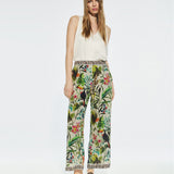 LOLA CASADEMUNT Hose mit Dschungel-Print 