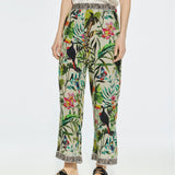LOLA CASADEMUNT Hose mit Dschungel-Print 