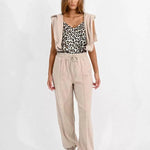 Pantalón Molly Bracken de Chandal con Lazada - ECRU