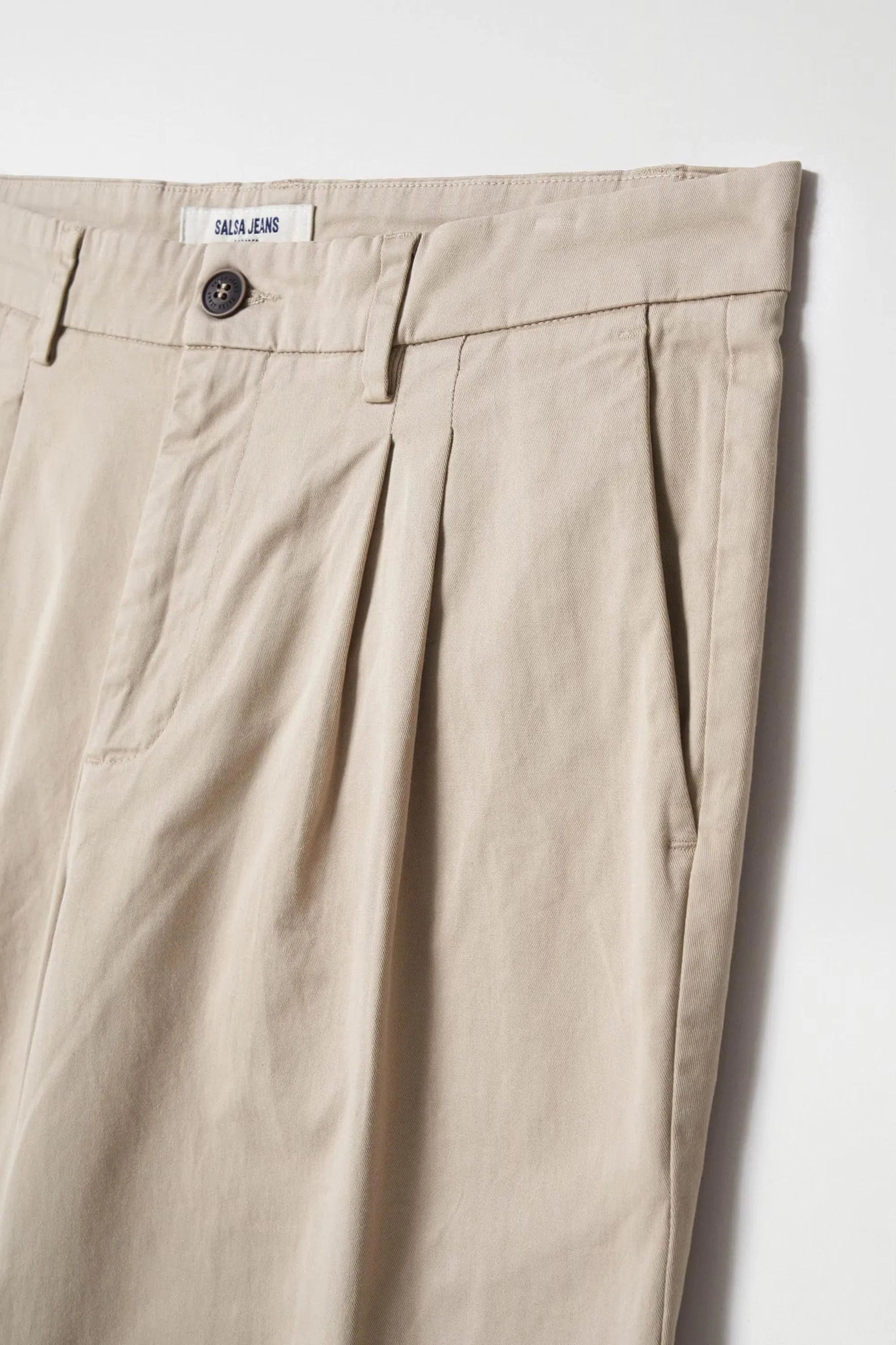 Pantalón Salsa Chino Corte Straight - ECRU