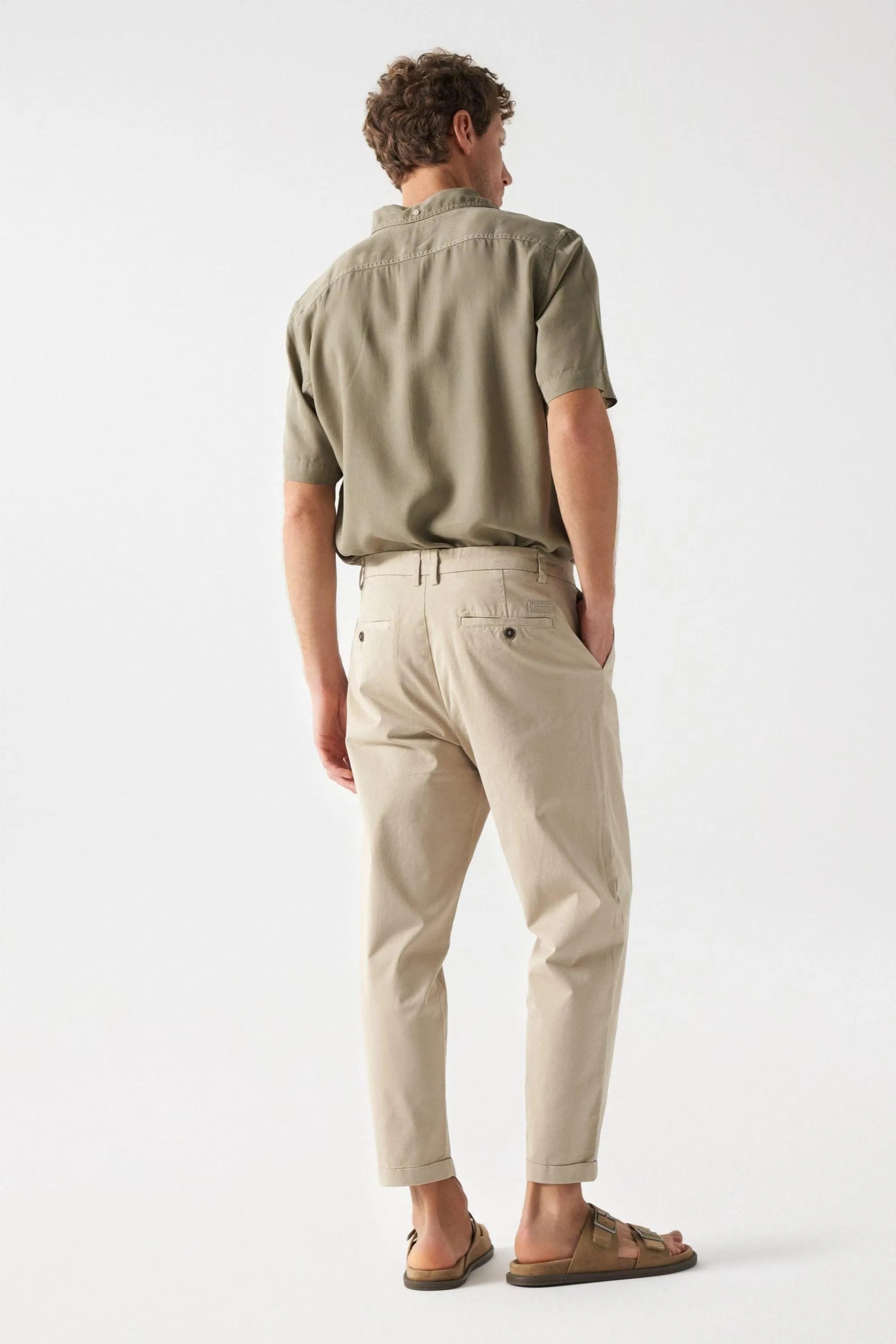 Pantalón Salsa Chino Corte Straight - ECRU