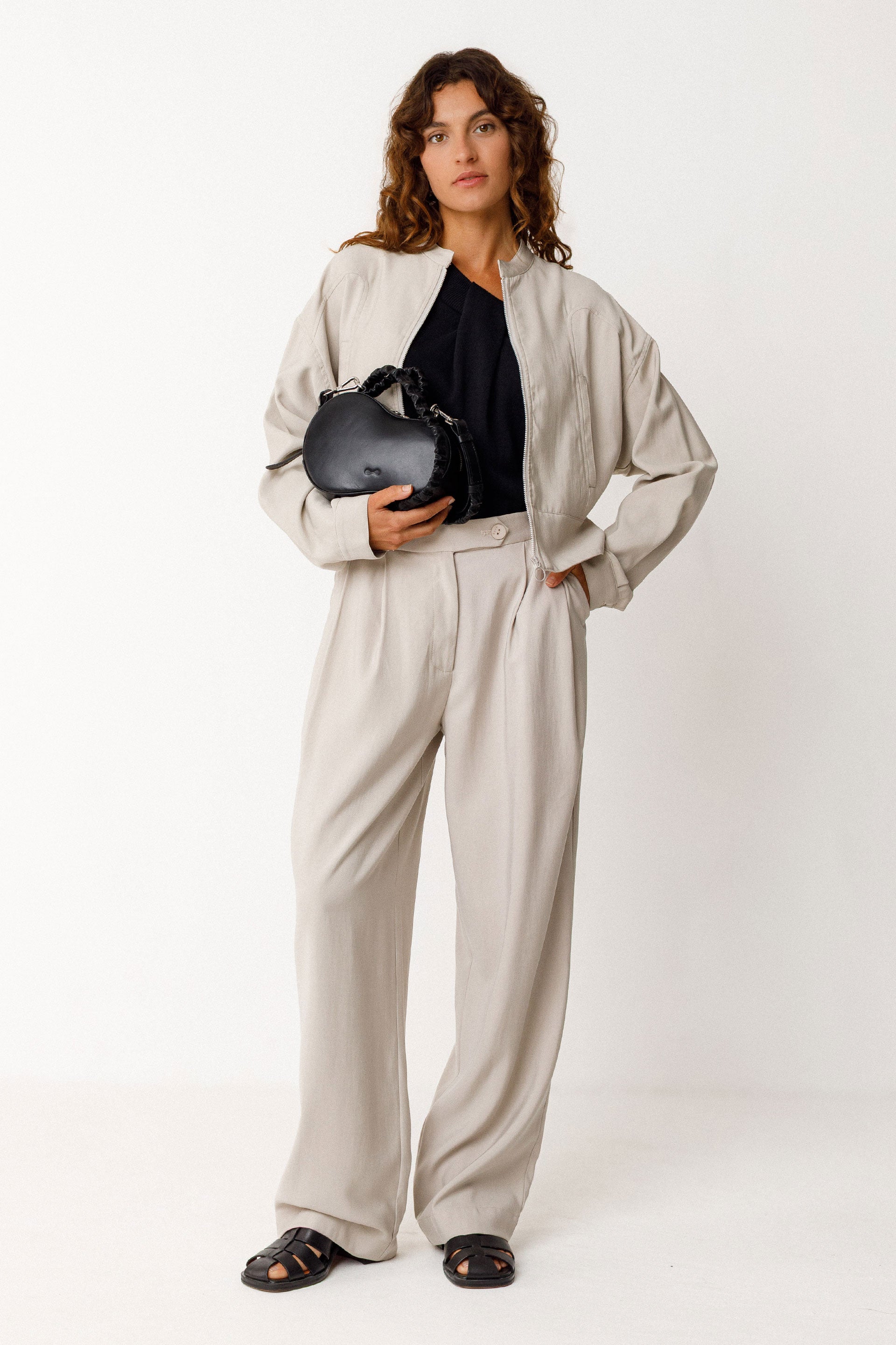Pantalón SKFK Haide Beige - ECRU