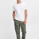 Pantalón !Solid Gioele Dylan Dusty Olive - ECRU
