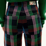 Pantalón Thinking Mu Azul Color Blanket Coral - ECRU