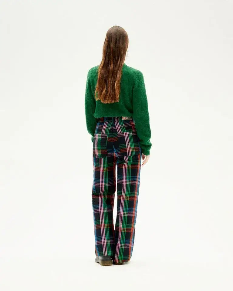 Pantalón Thinking Mu Azul Color Blanket Coral - ECRU