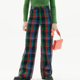 Pantalón Thinking Mu Azul Color Blanket Coral - ECRU