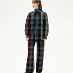 Pantalón Thinking Mu Azul Color Blanket Coral - ECRU