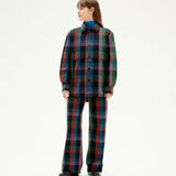Pantalón Thinking Mu Azul Color Blanket Coral - ECRU