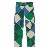 Pantalón Thinking Mu Tetris Verde - ECRU
