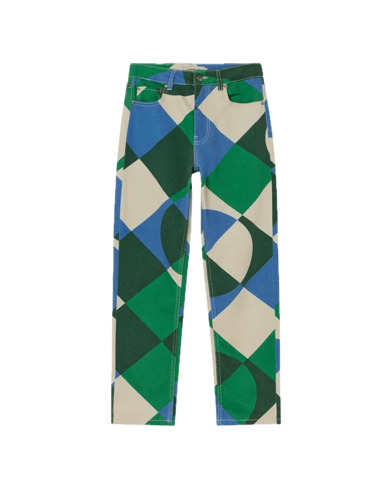 Pantalón Thinking Mu Tetris Verde - ECRU