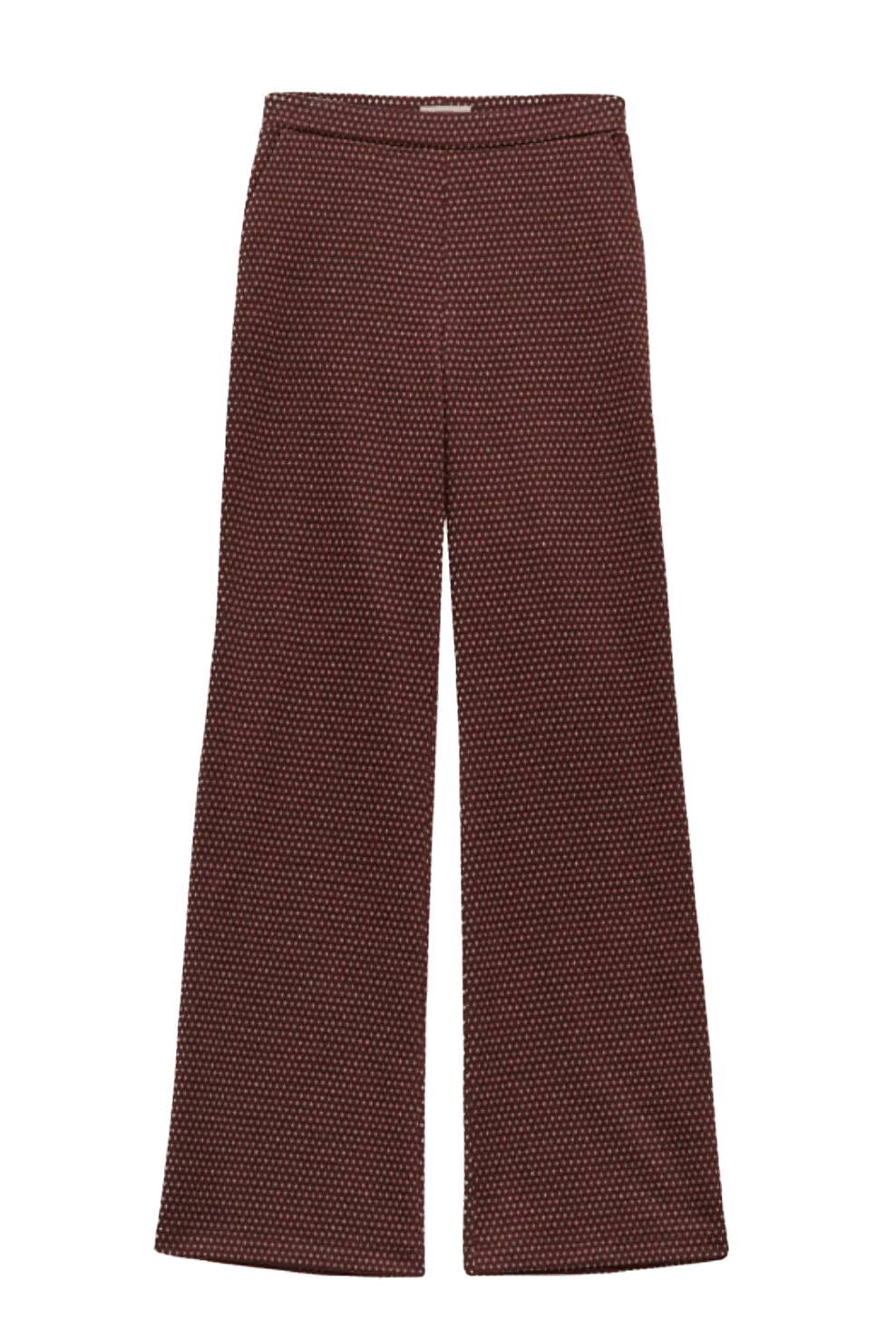 Pantalón Yerse Jacquard Naranja - ECRU