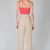 Pantalones 24colours Beige - ECRU