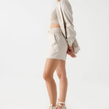 Pantalones Cortos de Lino Salsa Jeans - ECRU