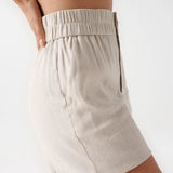 Pantalones Cortos de Lino Salsa Jeans - ECRU