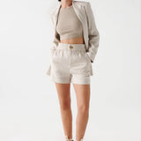 Pantalones Cortos de Lino Salsa Jeans - ECRU