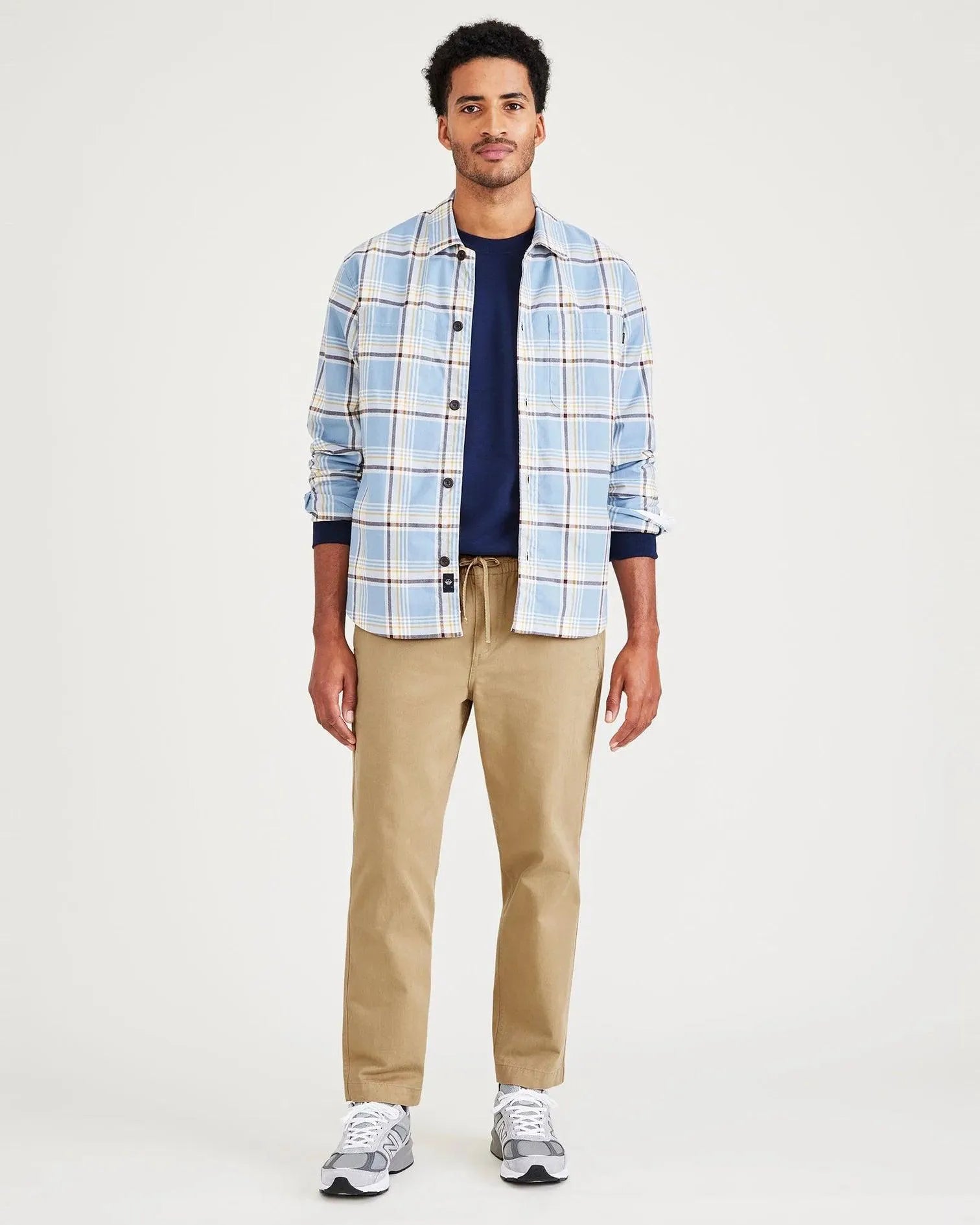 Pantalones Dockers Refined Pull On Slim Tapered Harvest Gold - ECRU