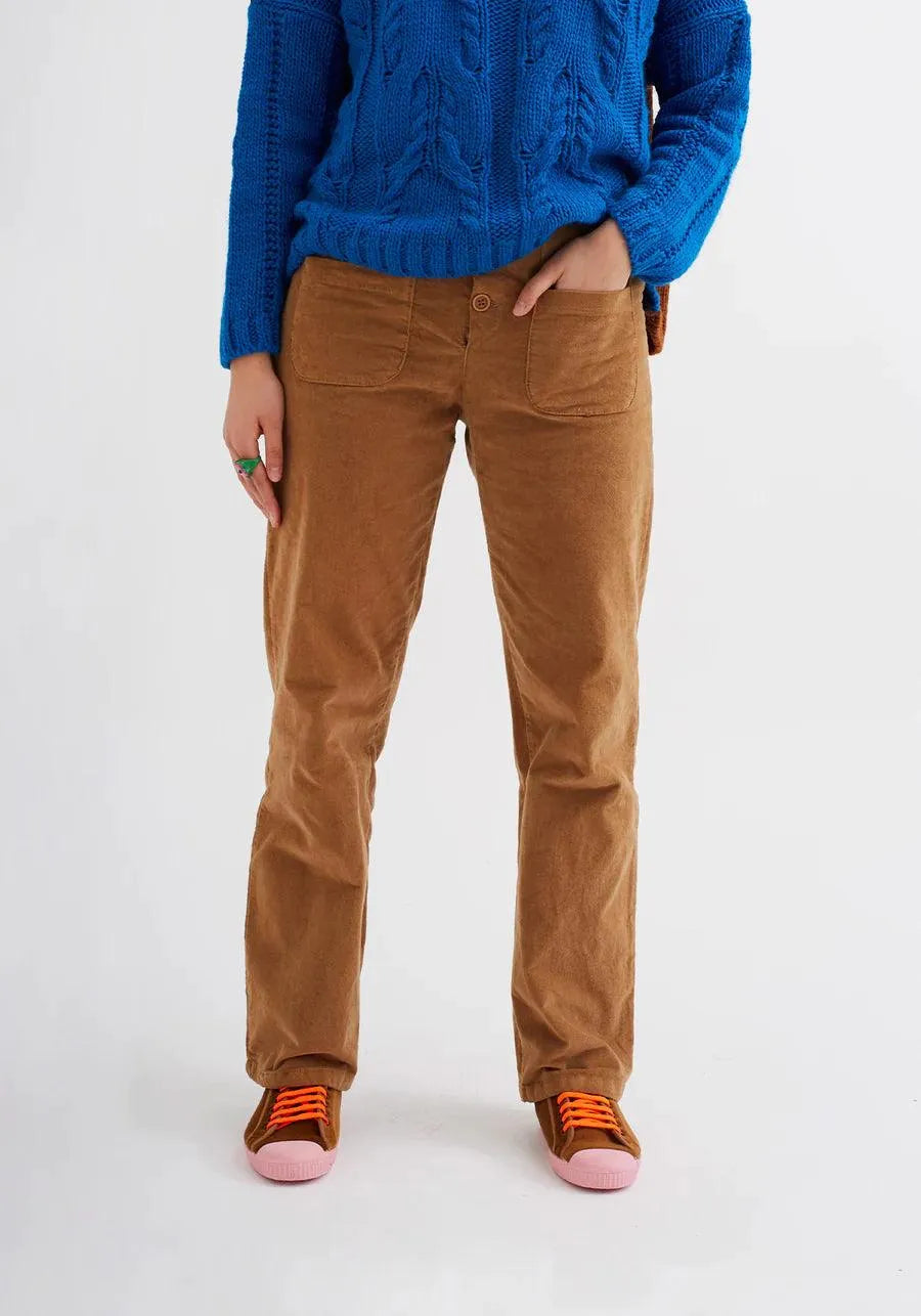Pantalones DrBloom Flow Camel - ECRU