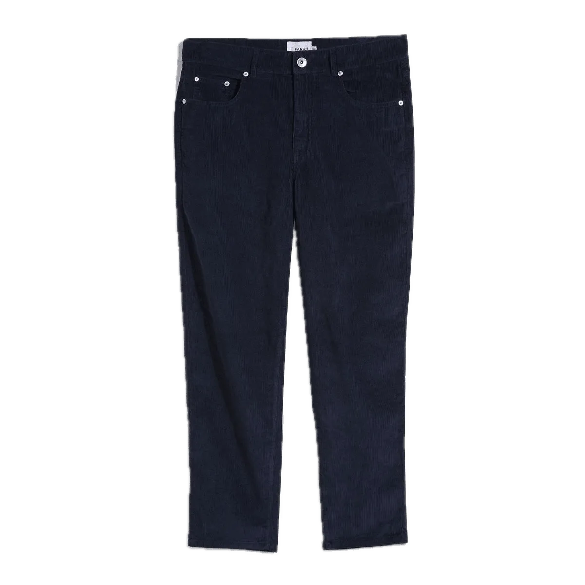 Pantalones Farah Rushmore de Pana Tapered True Navy - ECRU