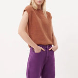 Pantalones FRNCH Aline Purple Jeans - ECRU