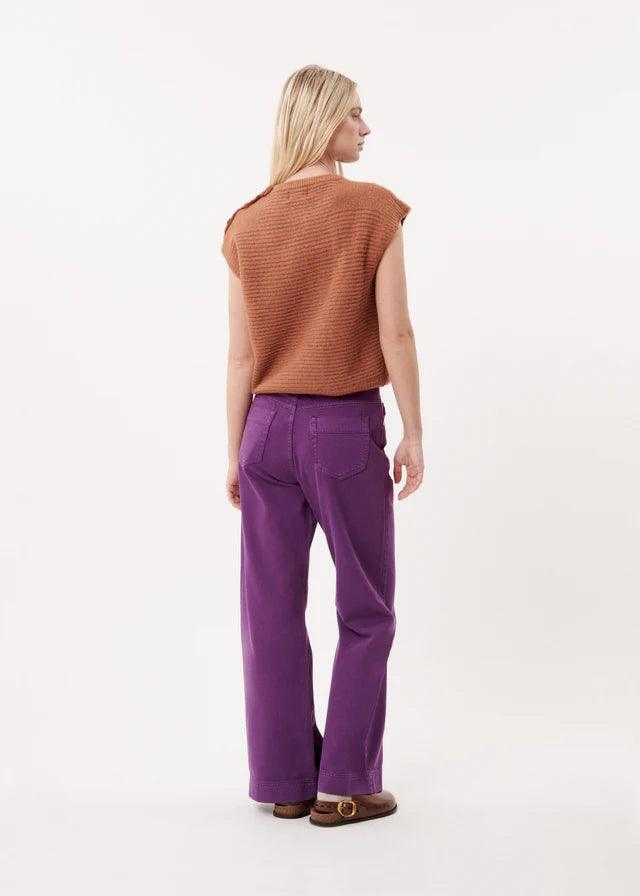 Pantalones FRNCH Aline Purple Jeans - ECRU