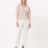 Pantalones FRNCH Alita White - ECRU
