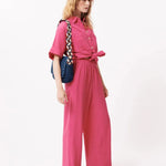 Pantalones FRNCH Aymie Fuchsia - ECRU