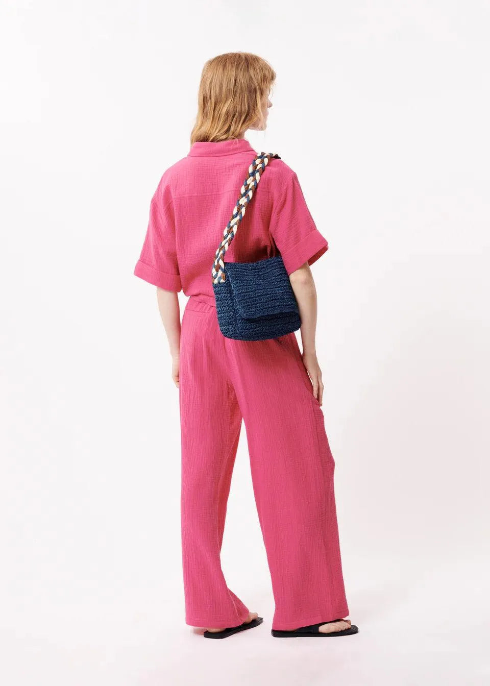 Pantalones FRNCH Aymie Fuchsia - ECRU