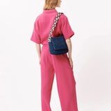 Pantalones FRNCH Aymie Fuchsia - ECRU
