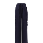 Pantalones FRNCH Nouma Navy Blue - ECRU