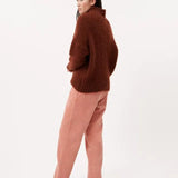 Pantalones FRNCH Perola Pale Pink - ECRU