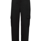 Pantalones ICHI Kate Cargo Black - ECRU