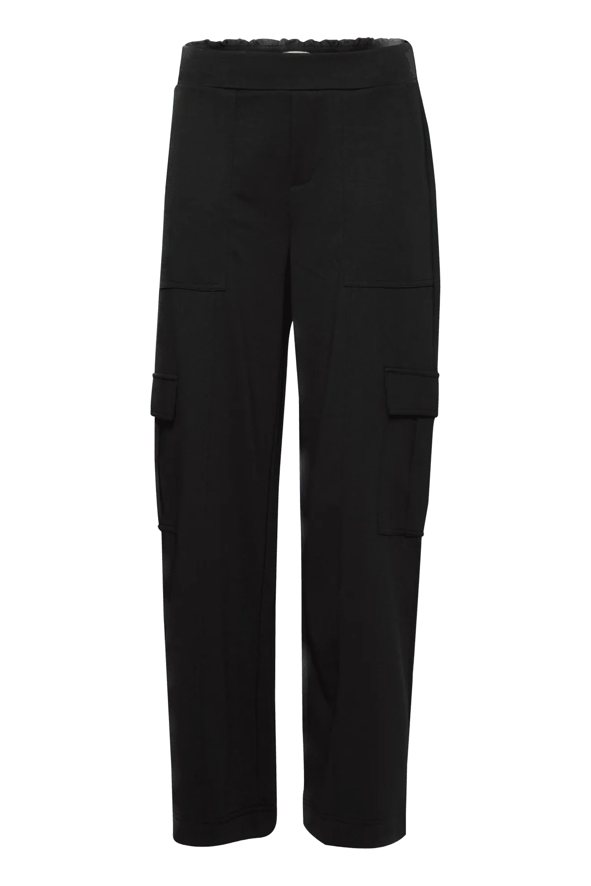 Pantalones ICHI Kate Cargo Black - ECRU