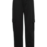 Pantalones ICHI Kate Cargo Black - ECRU