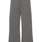 Pantalones ICHI Kate Lurex Mixture Wide Black - ECRU