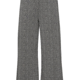 Pantalones ICHI Kate Lurex Mixture Wide Black - ECRU