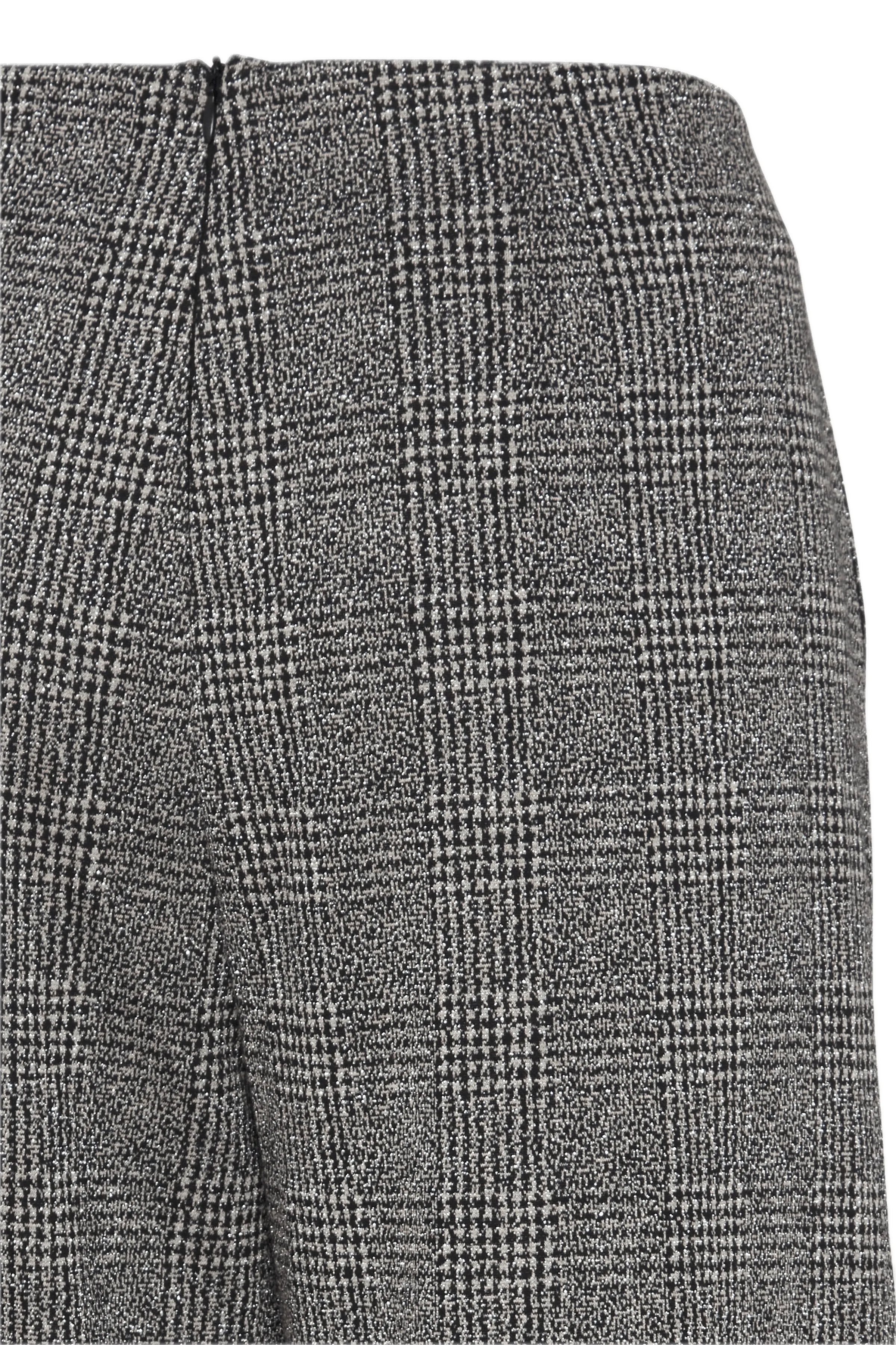 Pantalones ICHI Kate Lurex Mixture Wide Black - ECRU