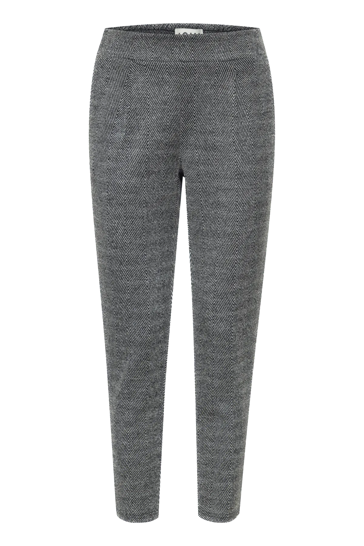 Pantalones ICHI Kate Structure Black - ECRU